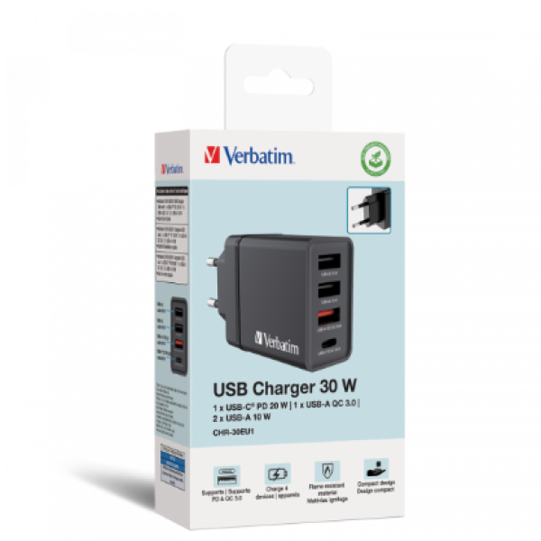 Verbatim USB Charger 30W